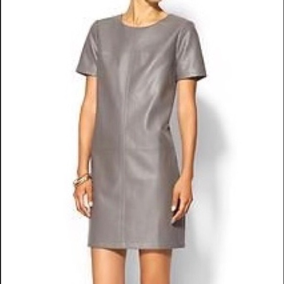Tinley Road Dresses & Skirts - Tinley Road M Vegan Leather Gray Dress